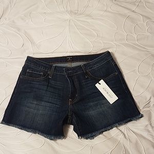 Dark denim shorts